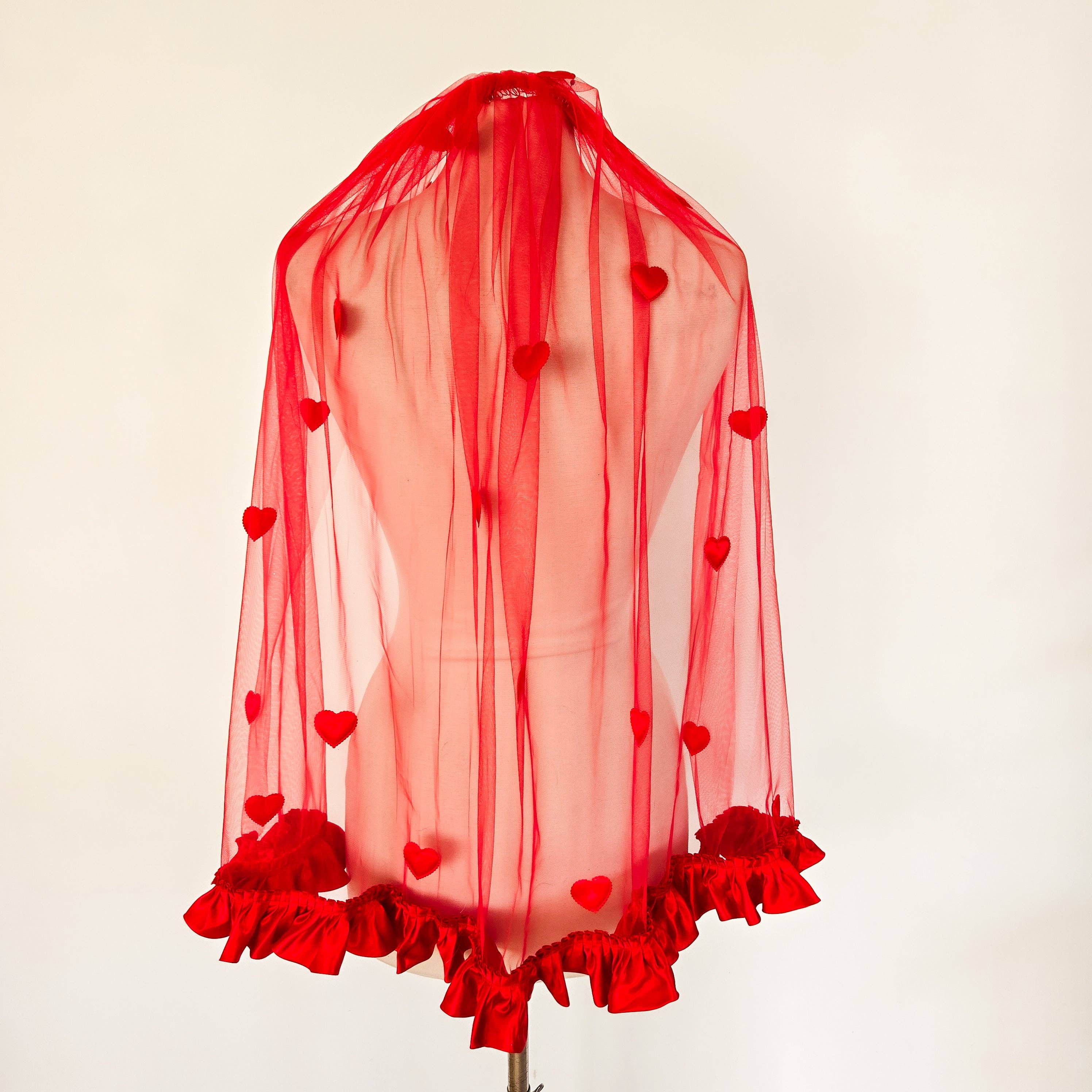 Lovesick Rebel - Wholesale Veil - Women's - The Candy Heart wedding in Cherry Red0