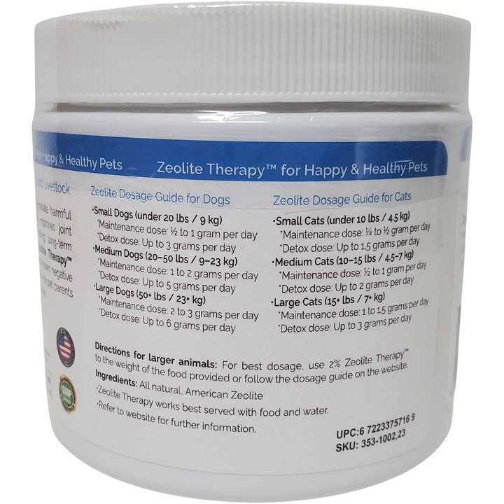 Power of Zeolite - Wholesale Pet Supplement - Cat/Dog - Zeolite Therapy™ for Cats and Dogs 16 oz. and Display Poster3