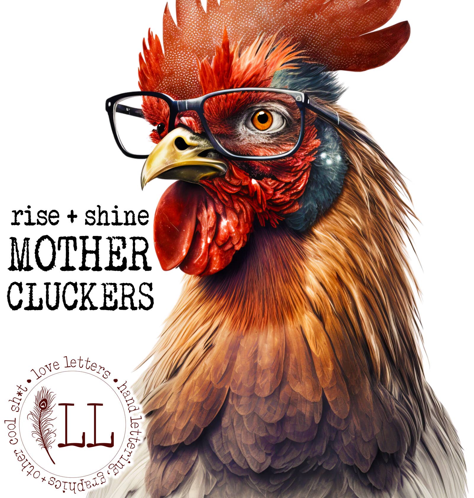 Love Letters - Wholesale Coffee Mug - 'SHOW' ANIMALS: Rise + Shine / anthropomorphic rooster mug1