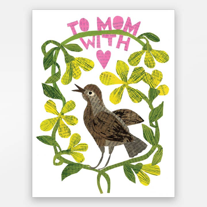 Mother’s Day: to Mom With Love Bird Card for wholesale by Paste