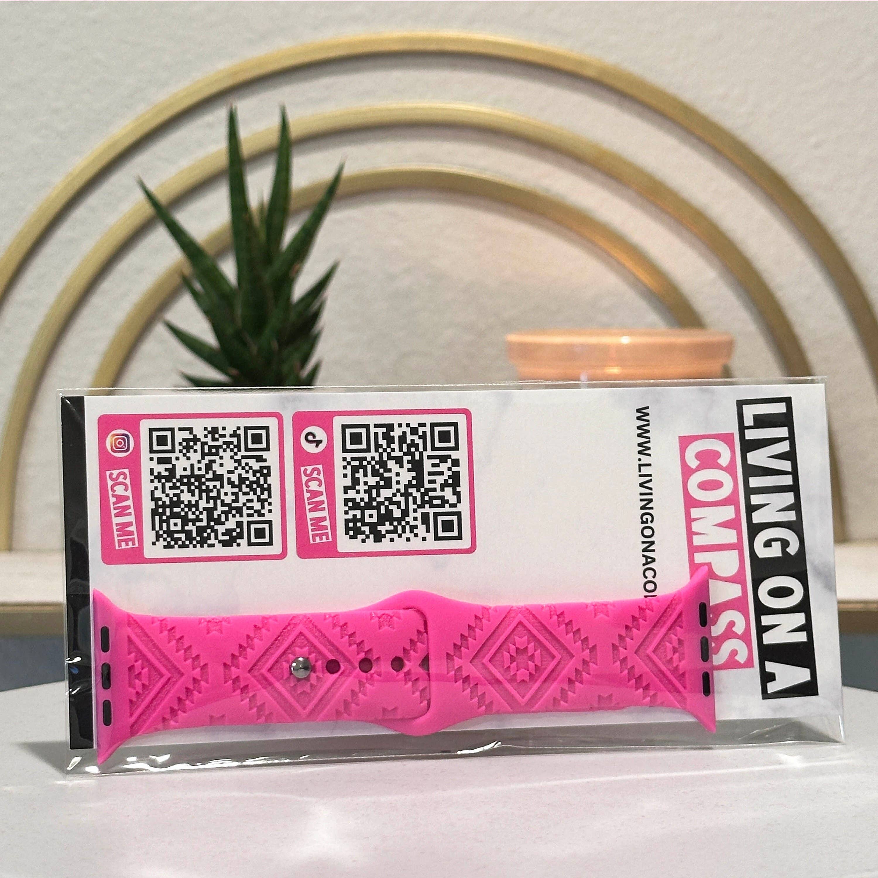 The Printed Llama - Vente Bracelet de montre – femme - Bracelet Aztec Tribal Boho pour Apple Watch Séries 1-9, SE, Ultra5