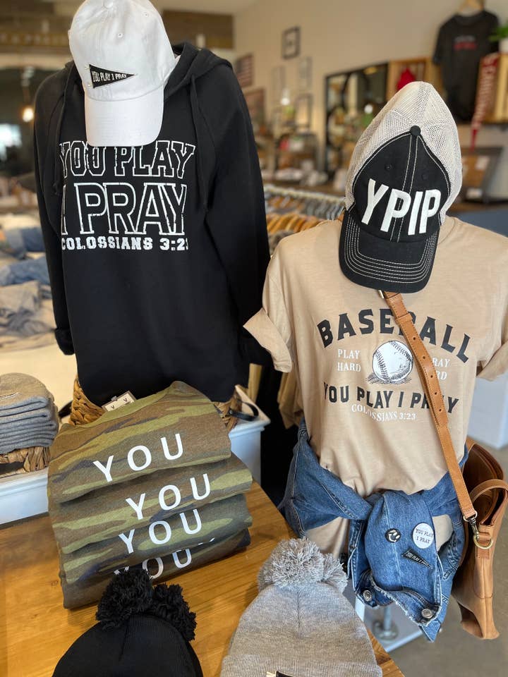 You Play I Pray - Wholesale Hoodie - Women's - Varsity Hoodie | Sports Apparel | Christian GameDay1