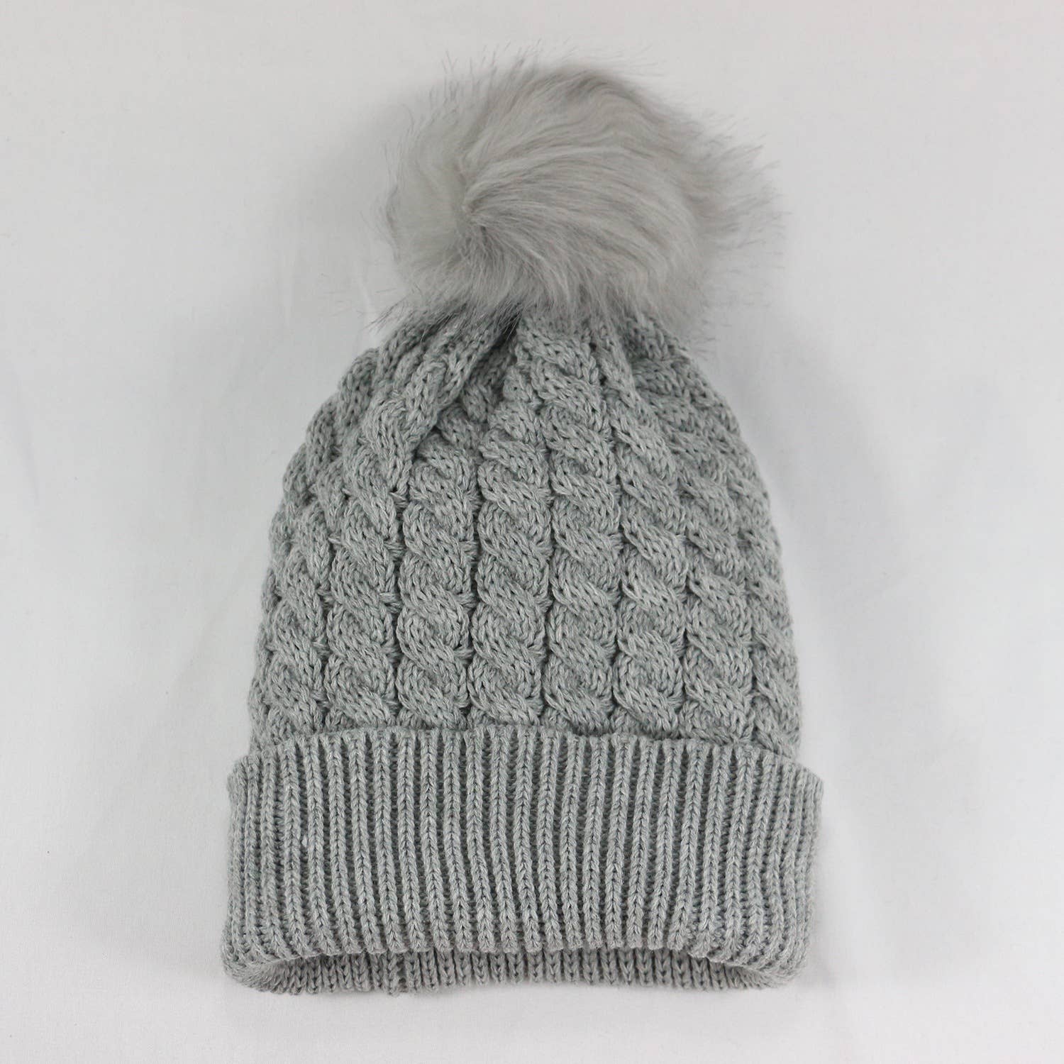 MKS America - Wholesale Beanie - Women's - Twist satin-lined removable pom-pom beanie9