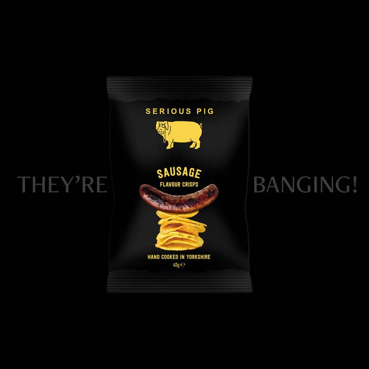 Serious Pig - Wholesale Chips - Sausage Flavour Crisps (24 x 40g)