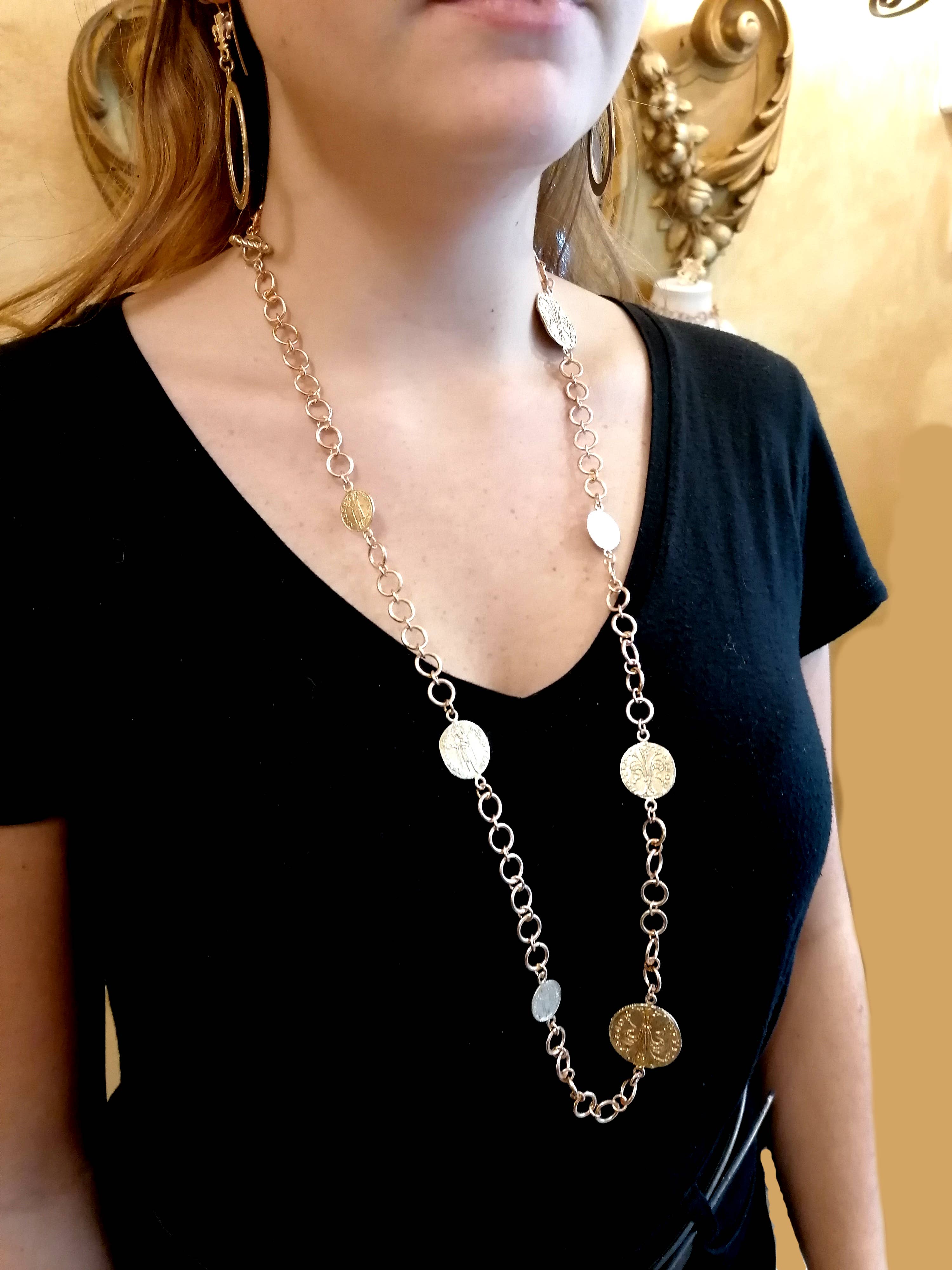 Patrizia Daliana - Wholesale Pendant/Charm Necklace - Patrizia Daliana | “Fiorino & Giglio” - CO-FI necklace/42