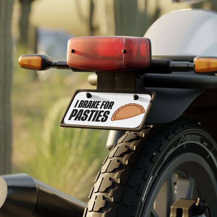 Up North Attitude - Vendita all'ingrosso Cartelli - Targa Mini Divertente - 'Freno per i Pasties' Decorazione Auto3