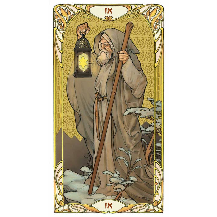 Cardshouse - Wholesale Tarot Cards - Golden Art Nouveau Tarot Grand Trumps 22 Cards Lo Scarabeo