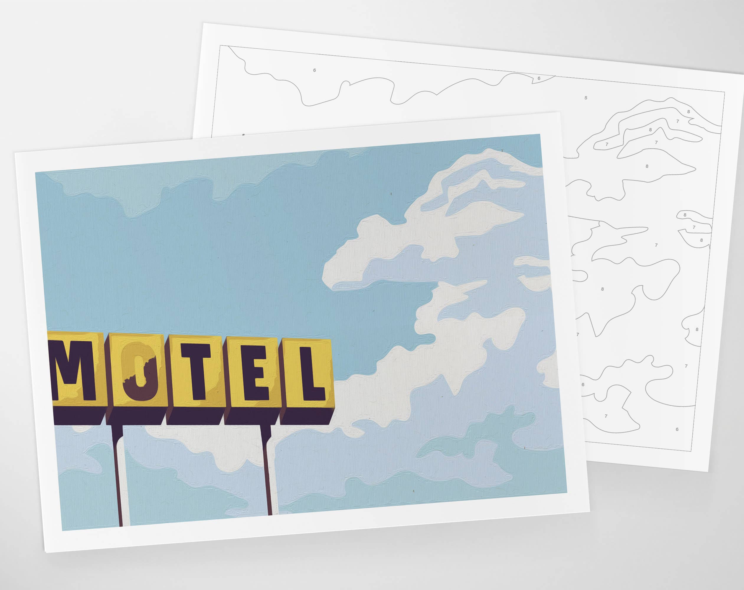 Coloready - Wholesale DIY Craft Kit - Roadside Vignette | Modern Paint By Numbers Kit2