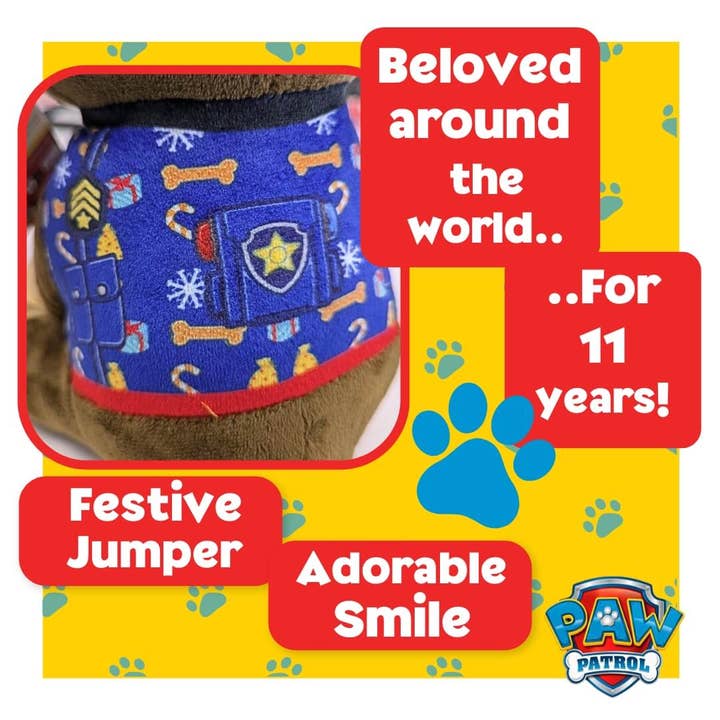 Baby Republic – wholesale Stuffed/plush toy – Kids & baby – Paw Patrol Chase 25cm Medium Sitting Plush3