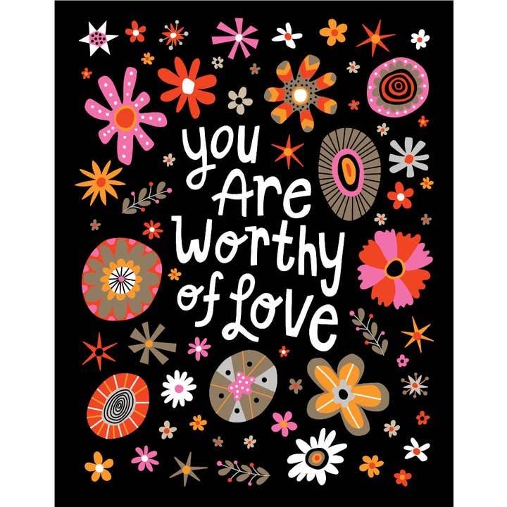 You Are Worthy Art Print for wholesale by Julz Clementine