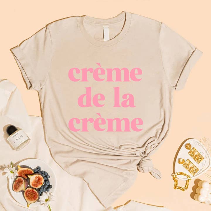 STARCHIS - Wholesale Screen Printed T-Shirt - Women's - Creme de la creme1