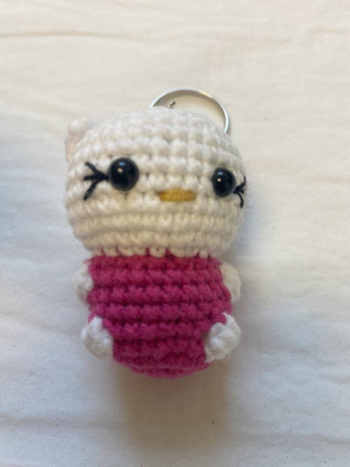 Red Crochet Kitty for wholesale by Marie and Rose Crochet Toys