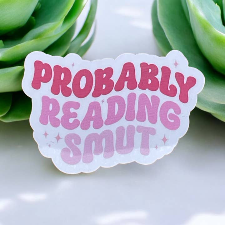 Adesivo in vinile probabilmente Reading Smut, per computer portatile, album di ritagli, diario spazzatura, artigianato, bottiglia d'acqua per la vendita all'ingrosso da parte di simply creative