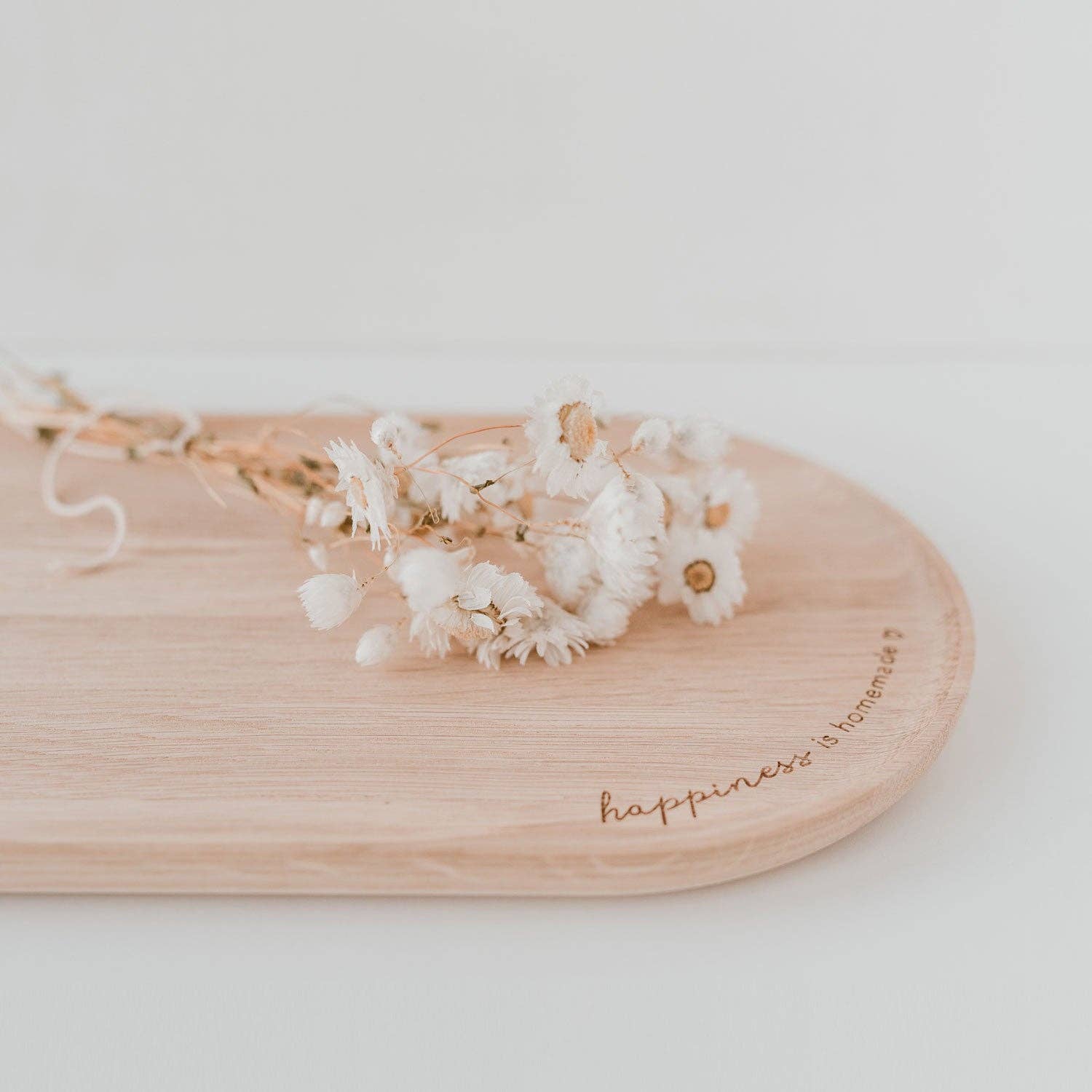 Eulenschnitt - Wholesale Serving Tray - tray Happiness oak 57cm (PU = 3 pcs)1