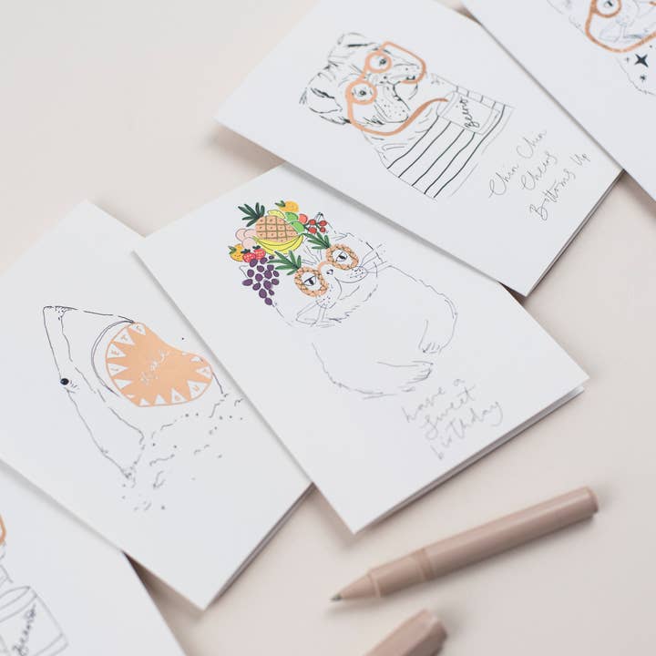 Katie Housley – wholesale Birthday card – CHIN CHIN, CHEERS, BOTTOMS UP BIRTHDAY CARD1