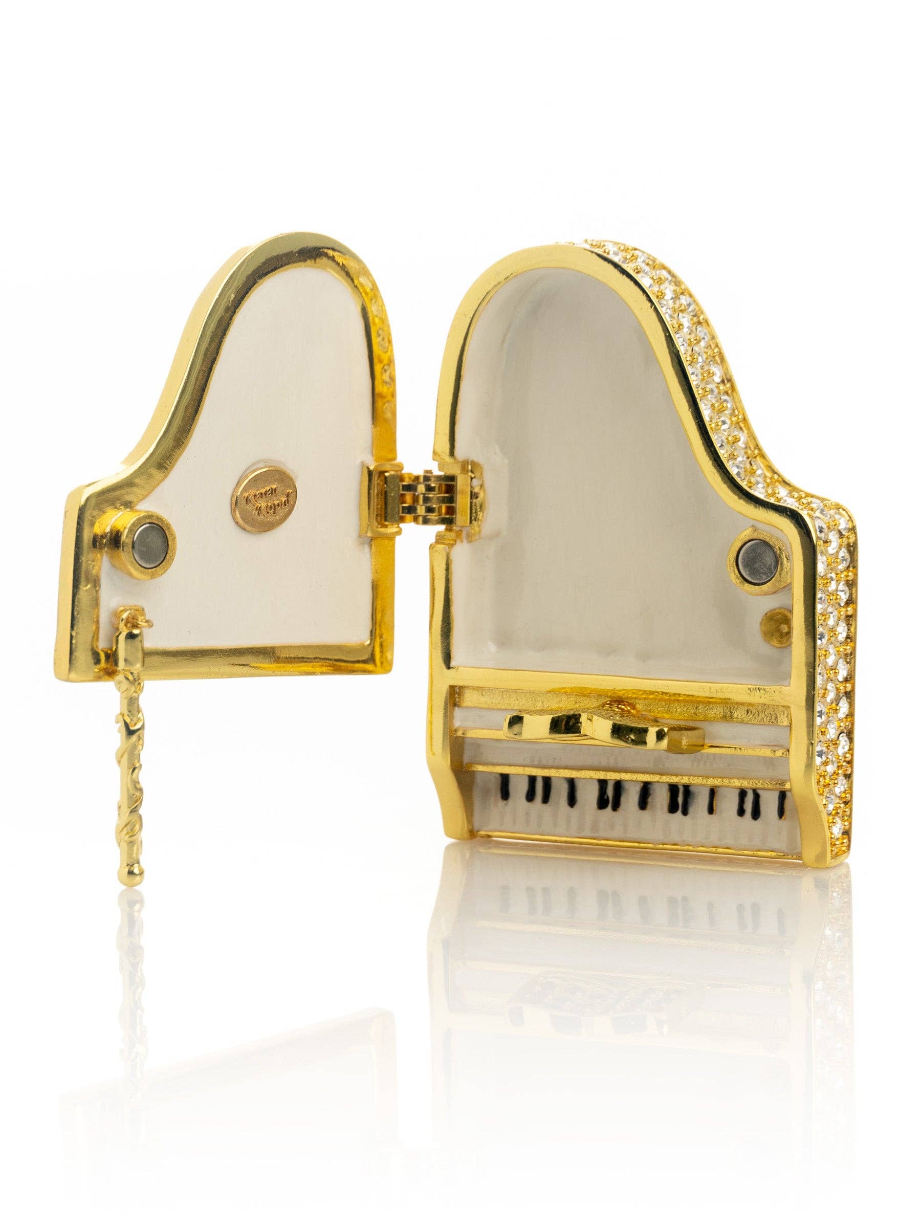 Keren Kopal - Wholesale Jewelry Box/Organizer - Golden White Piano6