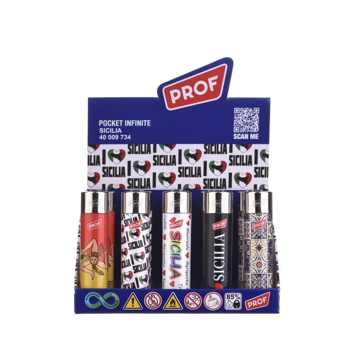 PROF - Wholesale Lighter - Round Lighters Sicily x251