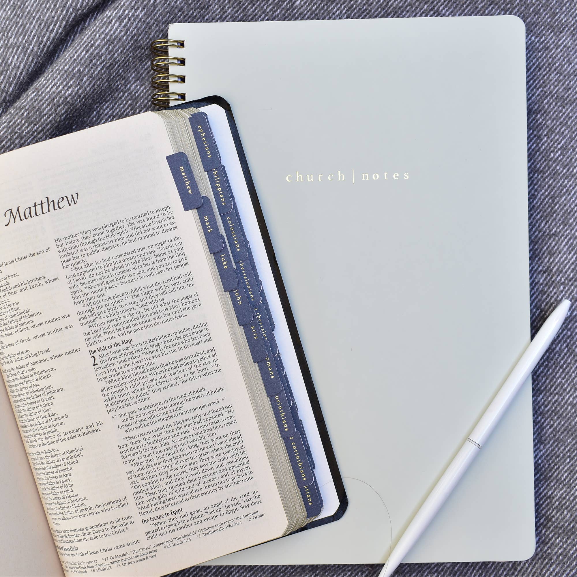 Church Notes Co. - Wholesale Notebook - Dove Grey Church Notes Bible Study Notebook7