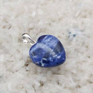 Shamans Crystal – Großhandel Individueller Charm/Anhänger – Herz-Anhänger aus Edelsteinen mit silberner Öse – Amethyst, Aventurin, Tigerauge & mehr18