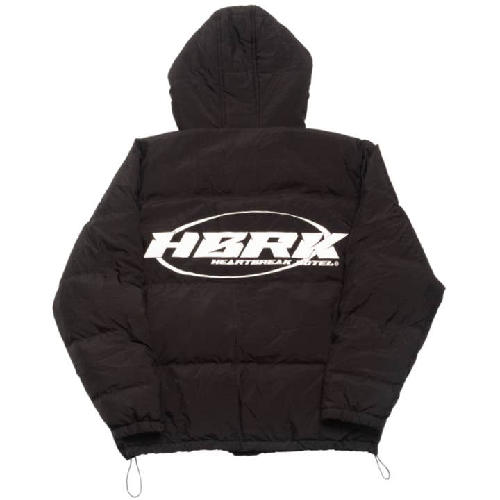 Veste Puffer à logo pour la vente par Heartbreak Hotel