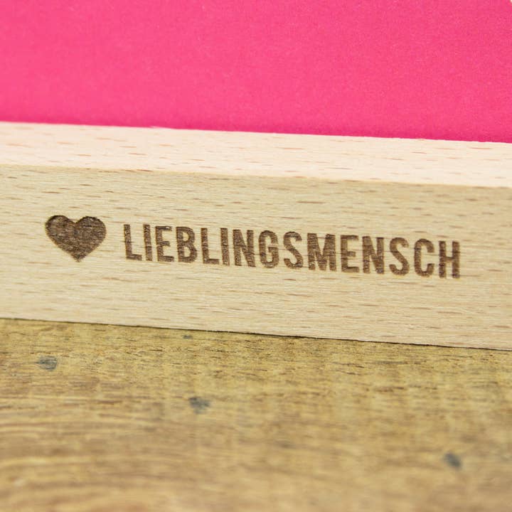 Bow & Hummingbird - Wholesale Decorative Figurine - Card holder favorite person made from sustainable beech wood1