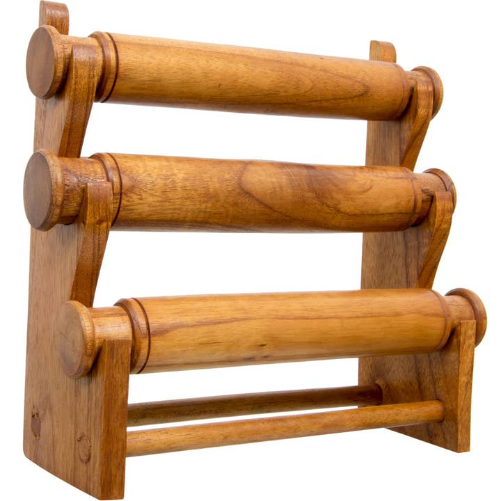 Empty Wood Display 3 Tiers - Natural (Each) for wholesale by Kheops International