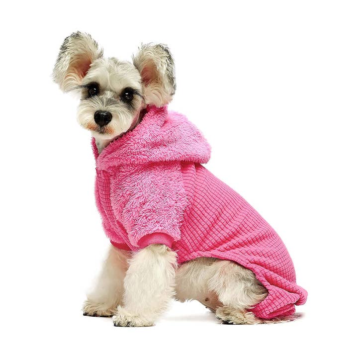 Fitwarm - Wholesale Pet Hoodie - Dog - Fuzzy Velvet Grain Hoodie