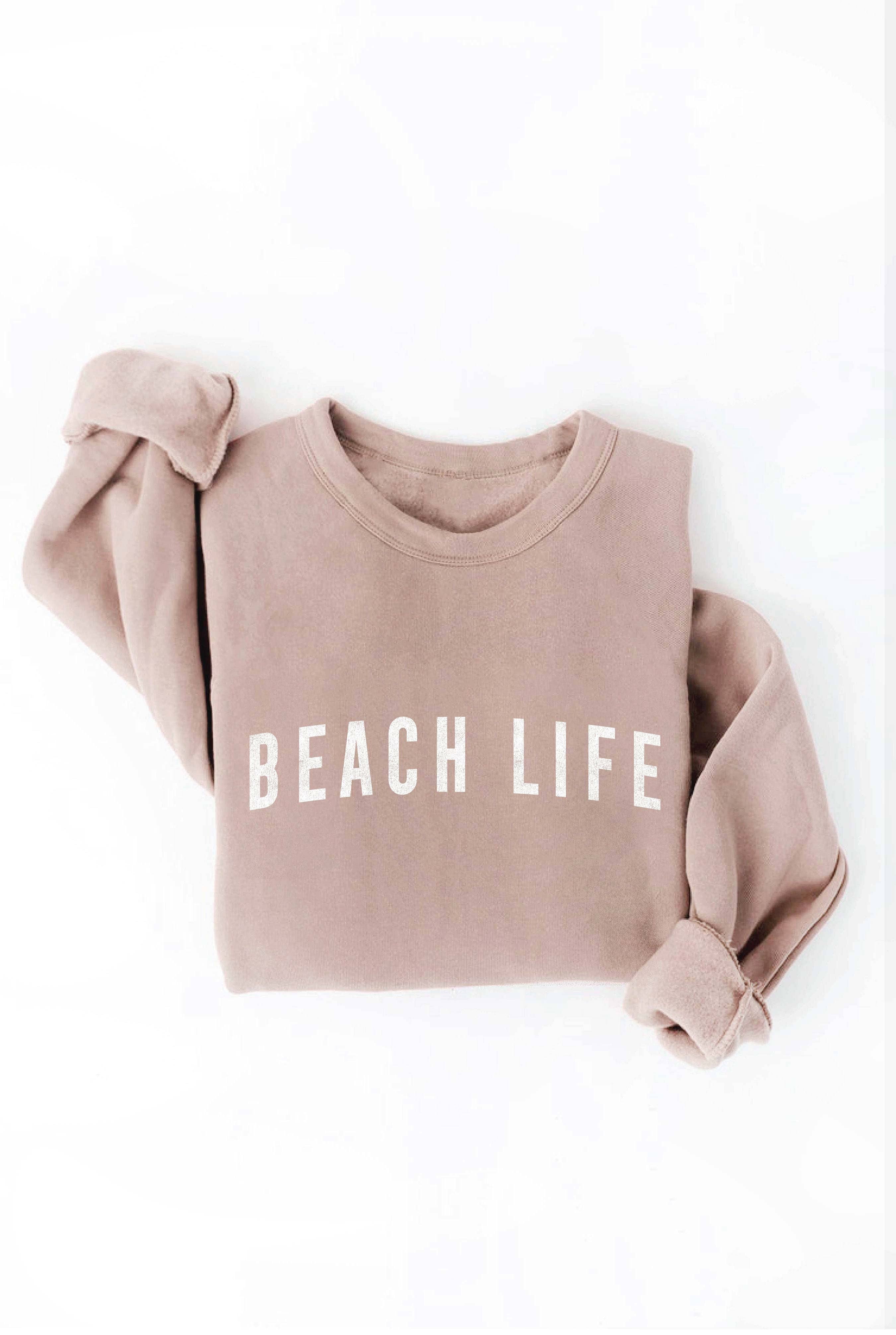 OAT COLLECTIVE - Vendita all'ingrosso Felpa stampata - Donna - Felpa con stampa BEACH LIFE5
