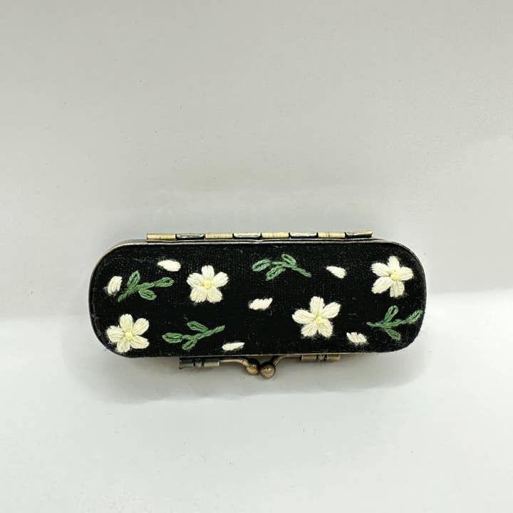 Quince Fables - Wholesale Lip Balm Case/Holder - Embroidered Lipstick Case, Collection Cecilia (NO MIRROR) 🪡 4