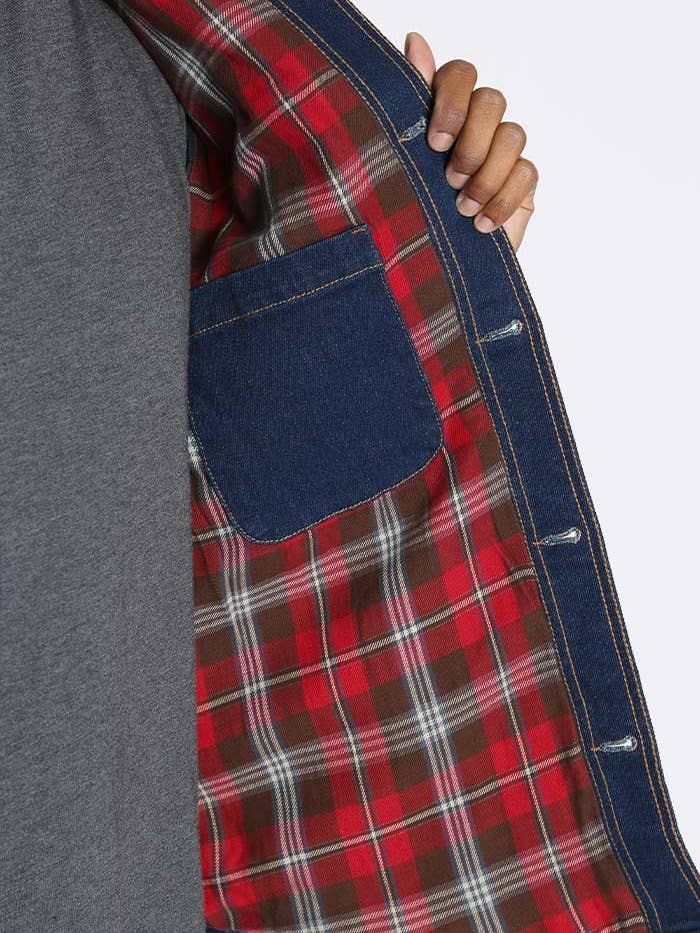 JACHS NY - Wholesale Denim Jacket - Men's - Stretch Flannel Lined Denim Jacket1
