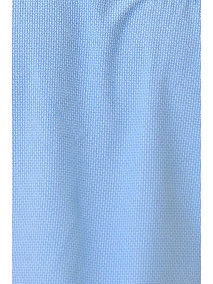 Blue Men's Button Front Short Sleeve Shirt MCX3185-B M-2XL BOHIO for wholesale on Faire1