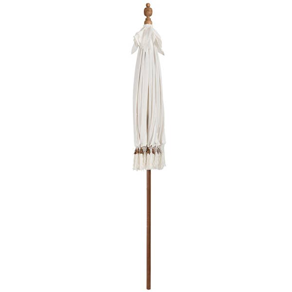 BOHORIA - Wholesale Umbrella – Unisex - Parasol+pompom cotton/wood white3