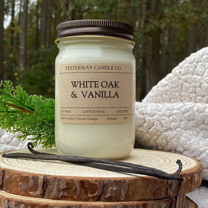 Vela ONE de roble blanco y vainilla para venta al por mayor de Yesterway Candle Co.