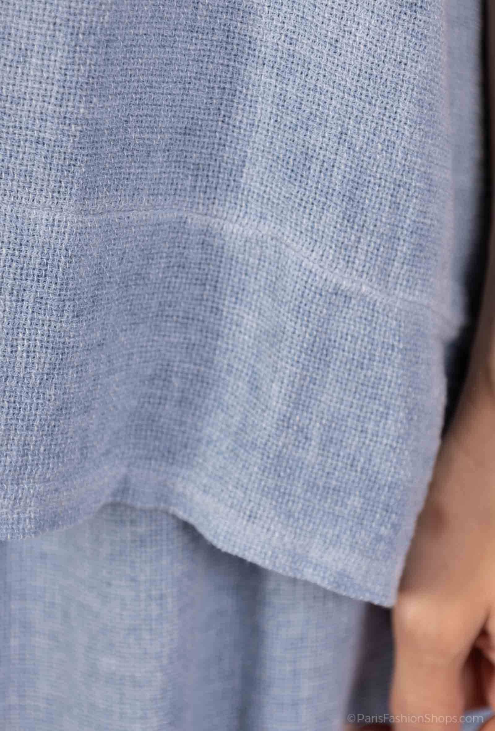 Shyloh - Vendita all'ingrosso Camicetta - Donna - Top ampio senza maniche in lino cotone 158184