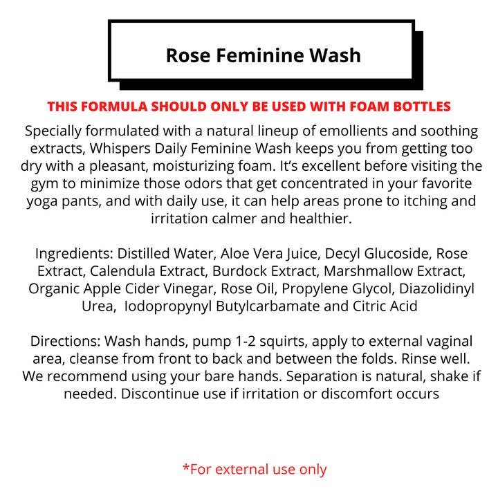 R. Drew Naturals, LLC - Vendita all'ingrosso Salviette/Detergente intimo - Bulk - Wash Femminile - Confezioni ed Etichette per rivenditori