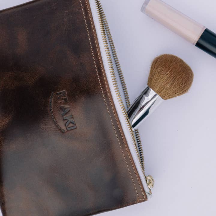 Ware by Maki - Wholesale Pouch - Women's - Everyday Pouch | Leather Zippered Cosmetic Bag3