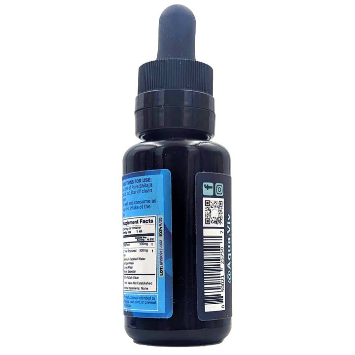 aquaViv - Vendita all'ingrosso Vitamine/integratori orali - Resina di Shilajit Pura | Energia Naturale & Acido Fulvico1