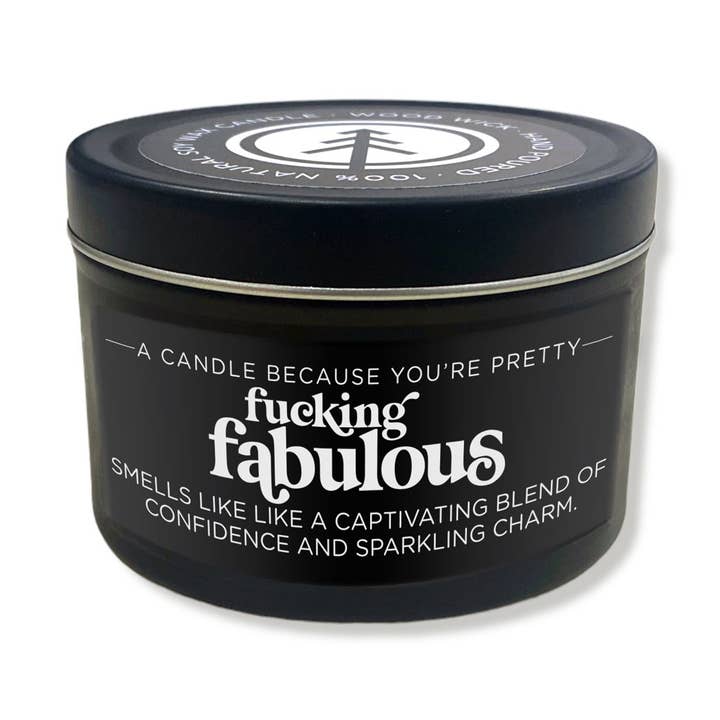 Fucking Fabulous | Wood Wick Candle for wholesale by Pinetree Innovations Canada