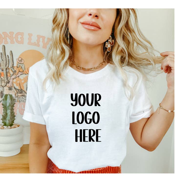 Custom Logo Shirt for wholesale by Peachy Market Co
