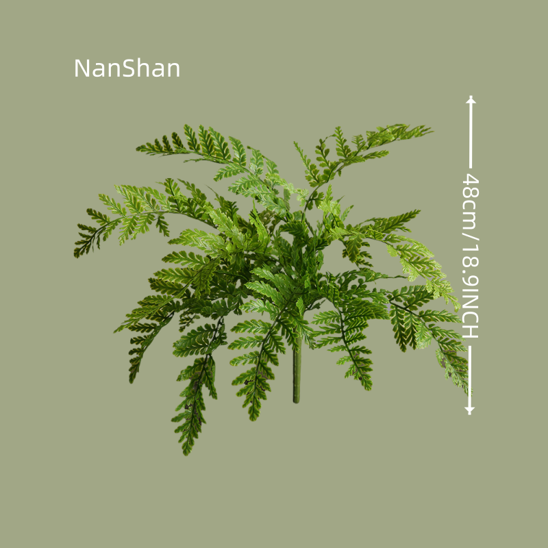 ACNITE(We cover U.S. import duties) - Wholesale Artificial Plant - Artificial fern leaves bunch vase Succulent Faux greenery4