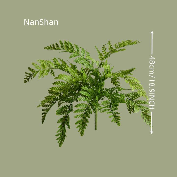 ACNITE(We cover U.S. import duties) - Wholesale Artificial plant - Artificial fern leaves bunch vase Succulent Faux greenery6