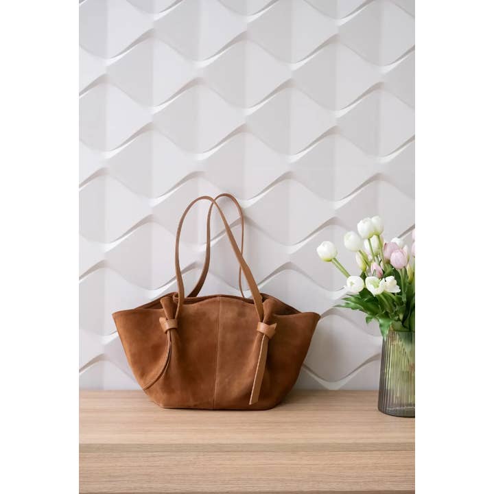 Nenya Fashion Limited - Wholesale Top Handle Bag - Women's - SUEDE BAG Ginger2