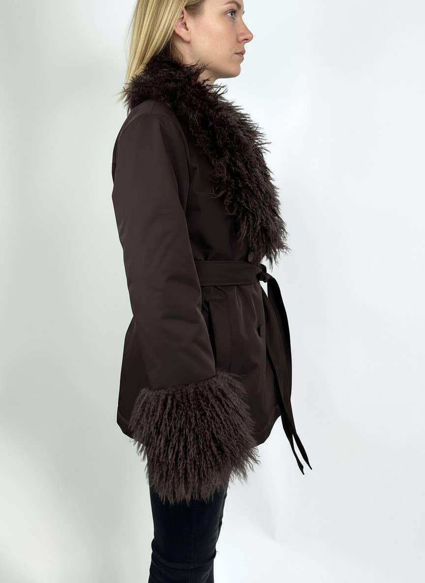 KZELL PARIS – Engroshandel Pels-/kunstpelsfrakke - Dame – FRACKE MED KRAVE AF FALSK MONGOLSK LAMMEPELS6