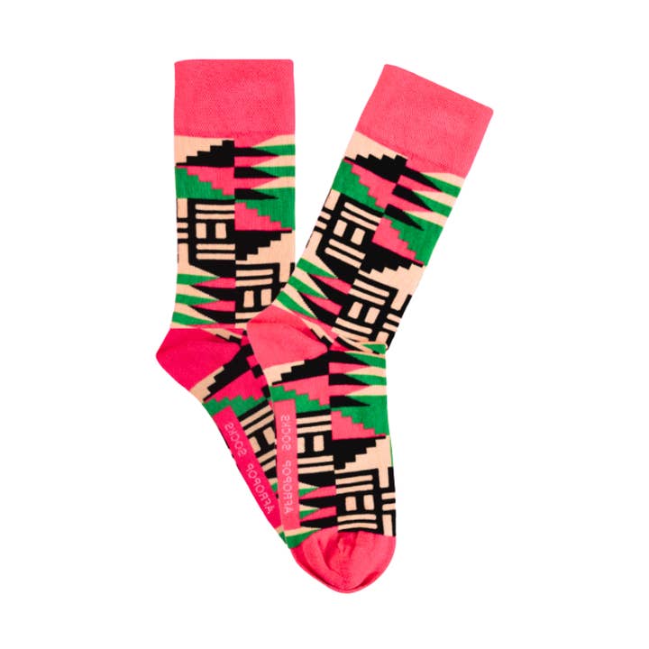 Scholar Socks Pink for wholesale by Afropop