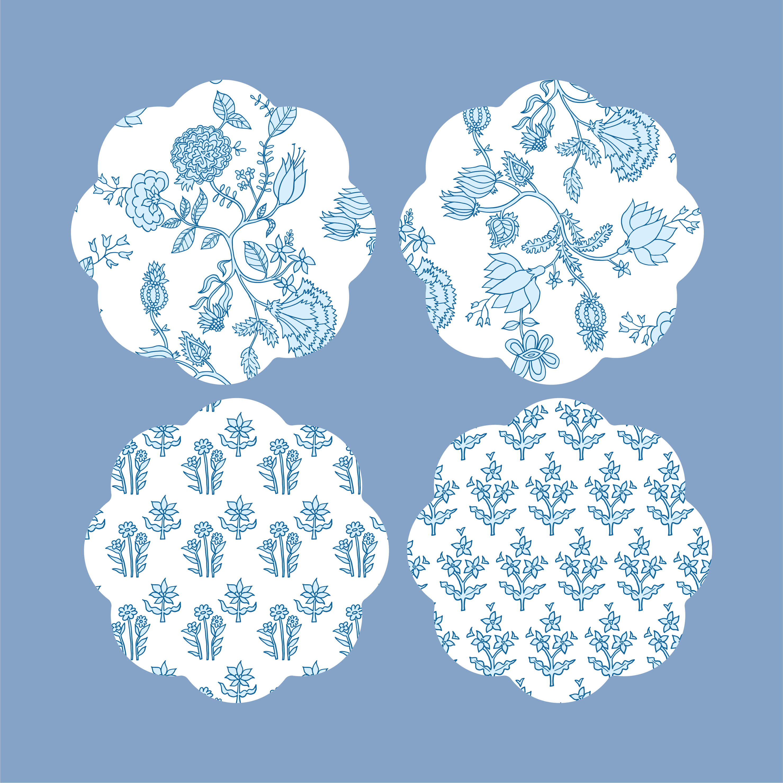 Swag - Venta al por mayor Posavasos - Juego de 4 Posavasos Acrílicos Holográficos de Papá Noel8