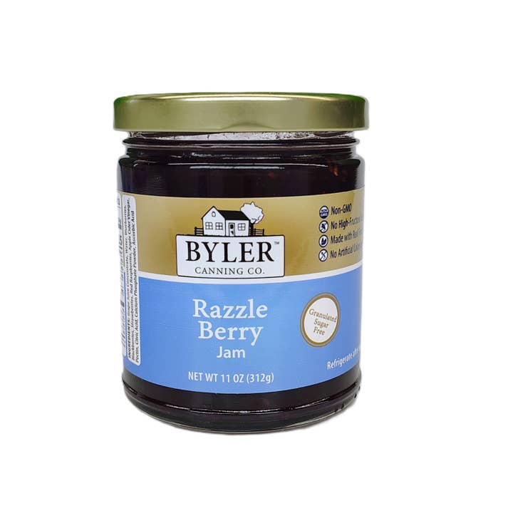 Byler Canning Co. – wholesale Sylt/gelé – Byler's Granulerade Sockerfria Razzle Berry Sylt, 311g