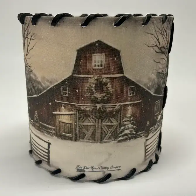 Red Dirt Ranch Clothing Company - Wholesale Lamp Shade - Lampshade Vintage Christmas Barn(Barn Picture Only)0
