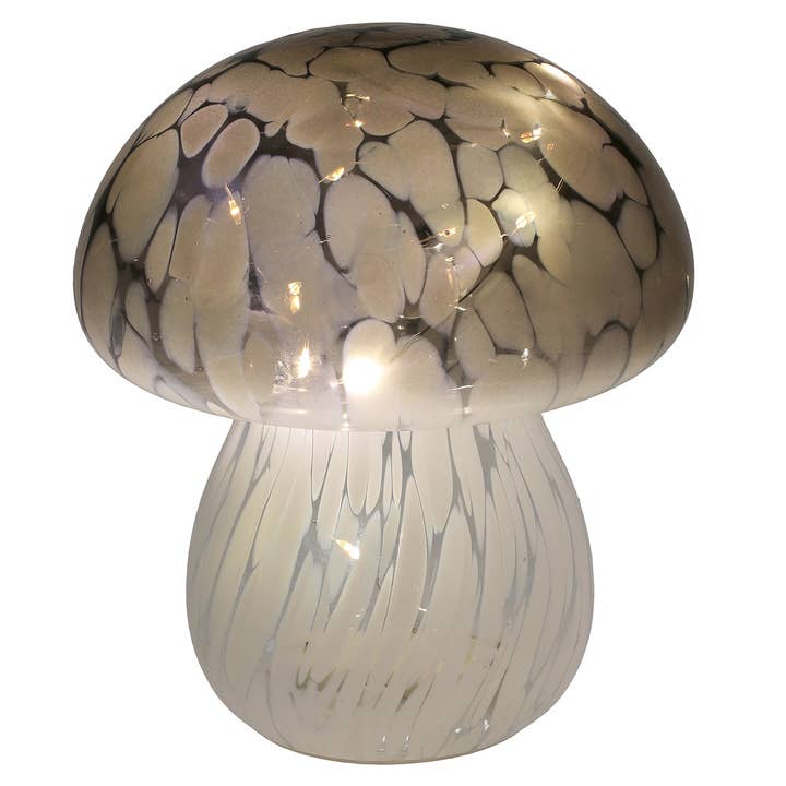 Joe Davies - Wholesale Accent/Desk Lamp - Handblown LED Mushroom Grey1