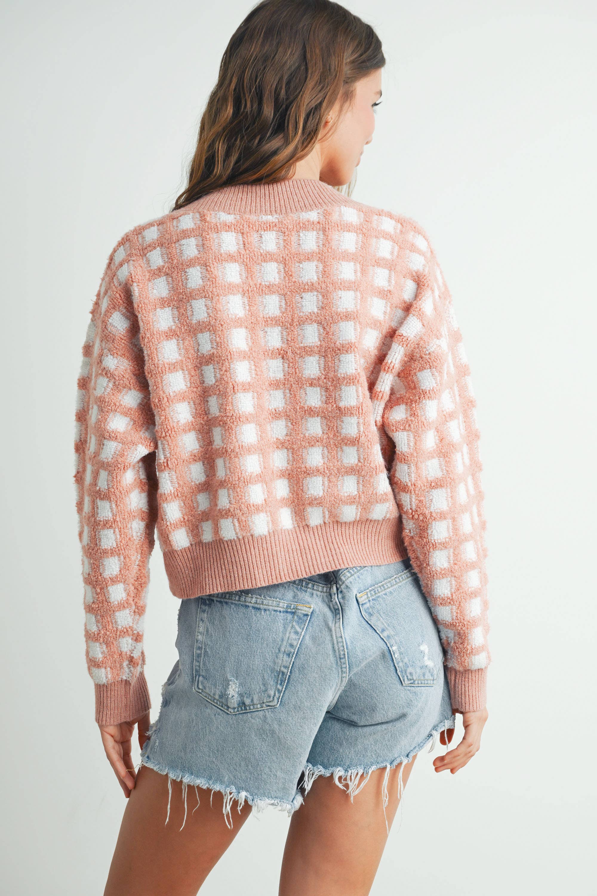 BUTTERMELON – Engroshandel Cardigan - Dame – Cropped V-hals Cardigan - BMC751919