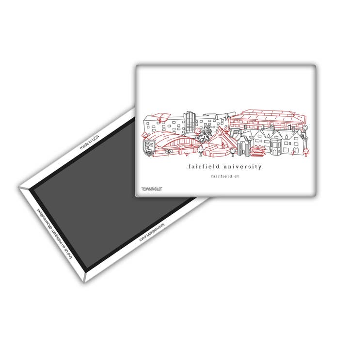 Townsville Art - Wholesale Sticker - Fairfield University Minimalist Sticker/Magnet Connecticut